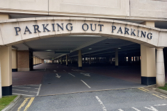 Trafford Centre empty carpark due to coronavirus