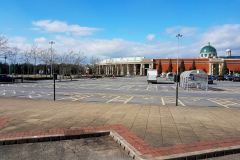 Trafford Centre empty carpark on sunny day due to coronavirus
