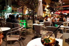 Drinks in a Spanish pavement bar