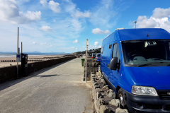 Van parked on Barmouth Promenade