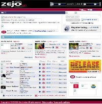 Screenshot of zejo website