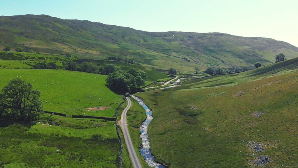 A view of Barbon Beck in the Cumbrian countryside